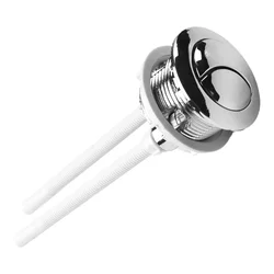 ABS Chrome Toilet Push Button Dual Flush Toilet Water Tank Button Round Valve 38mm Toilet Seat Water Tank Valve Bathroom Parts