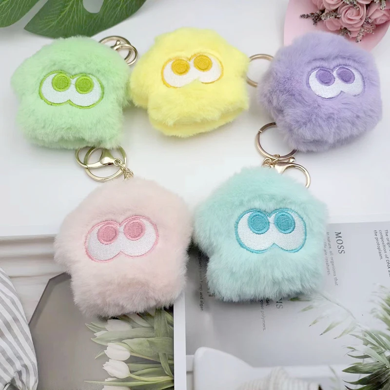 1 Pc Creative Cute Squid Keychain Plush Doll Hanging Cartoon Mini Quirky Doll Backpack Hanging Gift Kawaii Keychain