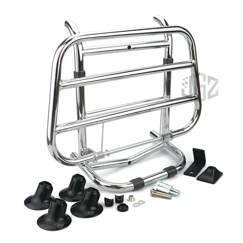 

Motorcycle Front Luggage Rack Aluminum Front Shelf Holder Bracket Support Holder Plating for VESPA SPRINT PRIMAVERA 150 All Year