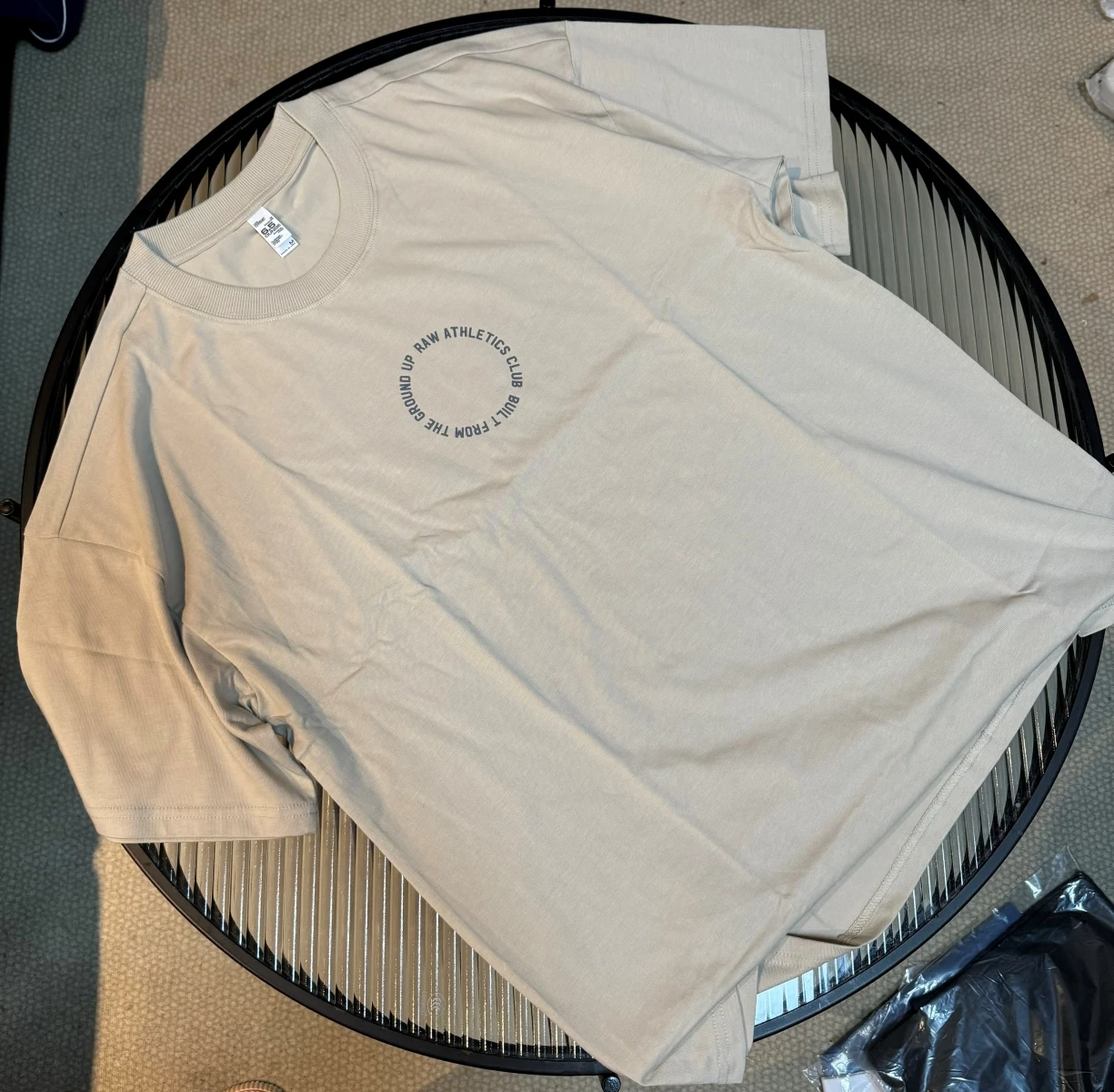 2025 جديد RAW SUPPS دائرة جديدة حرف بسيط كريس نفس القطن غسل تي شيرتات قصيرة الاكمام فضفاضة حركة اللياقة البدنية