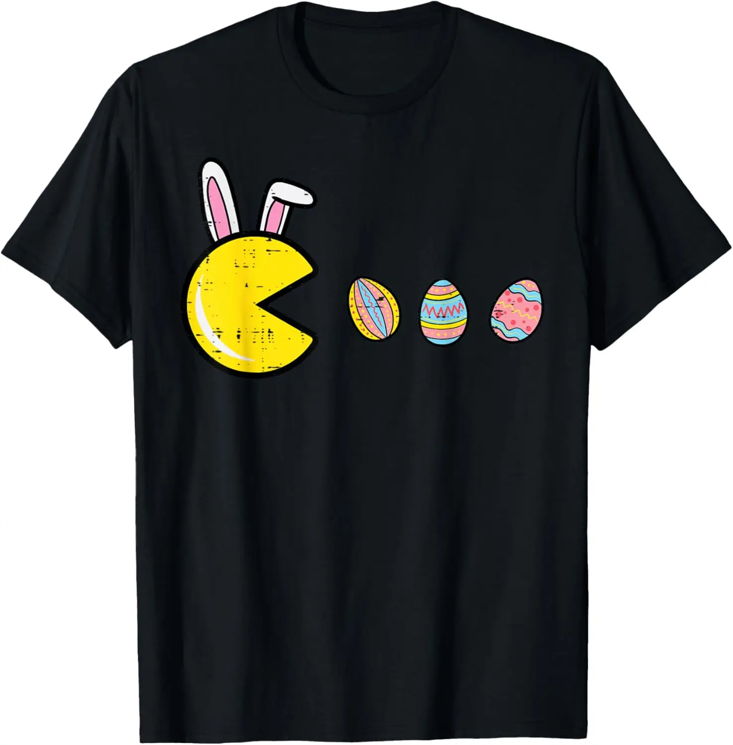 Video Game Eating Easter Eggs Retro Gamer Men Boys Kids Teen T-Shirt Custom Printed Graphic T Shirts Funny Shirt