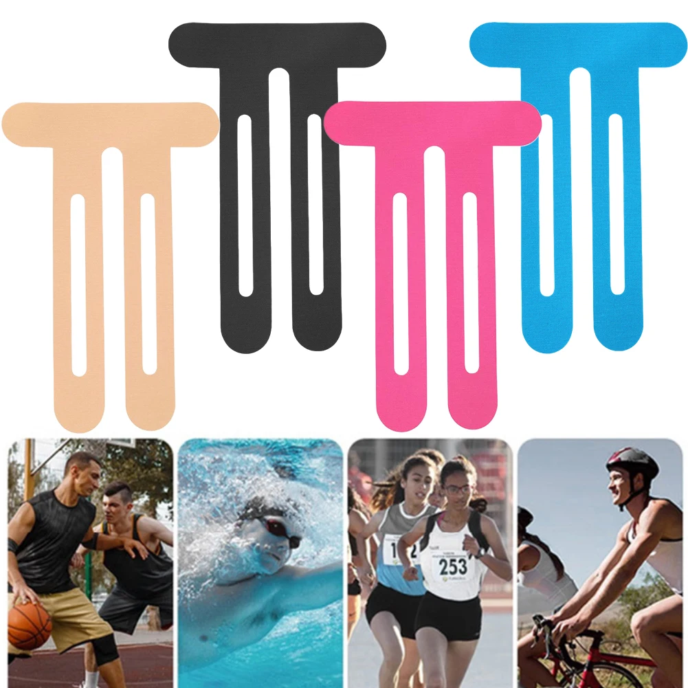 

5 шт. предварительно нарезанных эластичных спортивных защитных пластырей из дышащего хлопка для профилактики травм на открытом воздухе