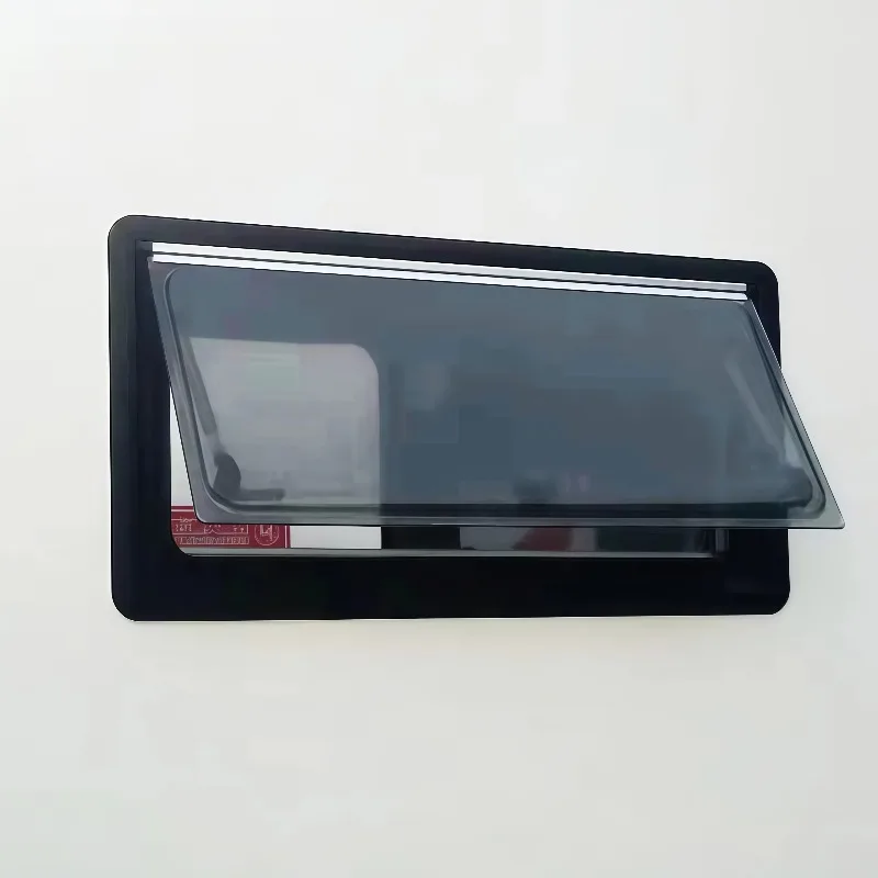 High Performance Aluminum RV Side Window with UV Blocking Curtains for Motorhomes 1100*450mm