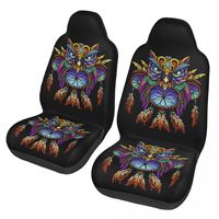 Native Mandala Owl American 2 Front Car Seat Covers for Cars Auto SUV Universal Protector Accessories