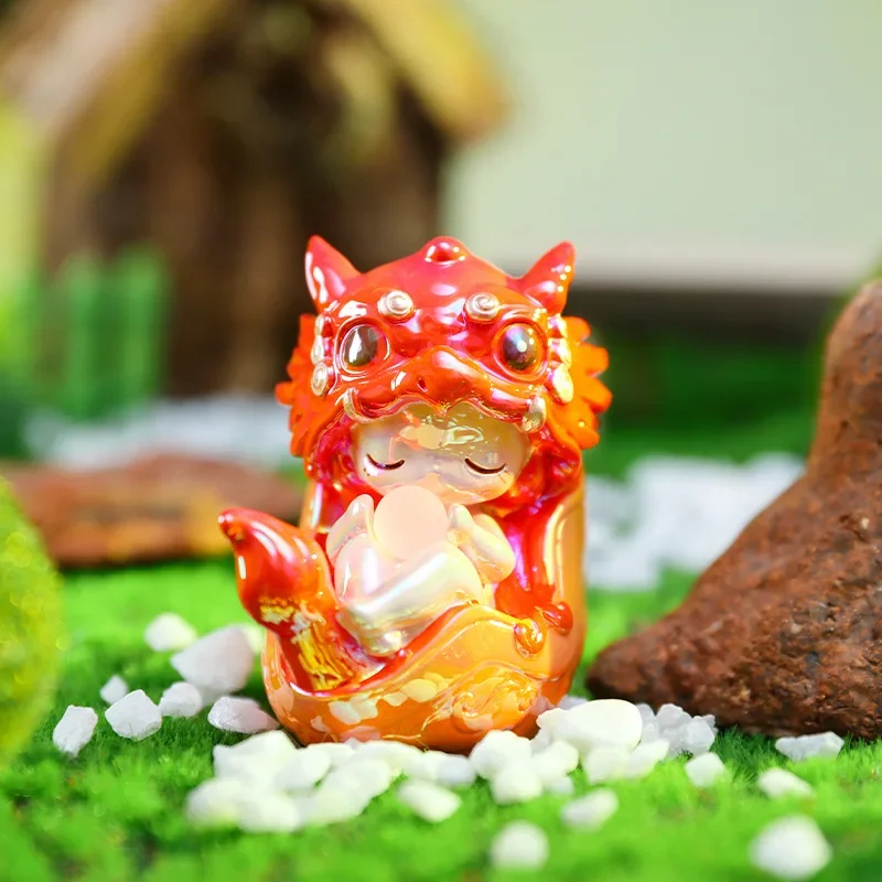 

Figure Toy Shanhai Beasts Blind Box Chinese Style Handmade Taotie Rui Lion Resin Crafts Ornaments Friend Gift Children Christmas