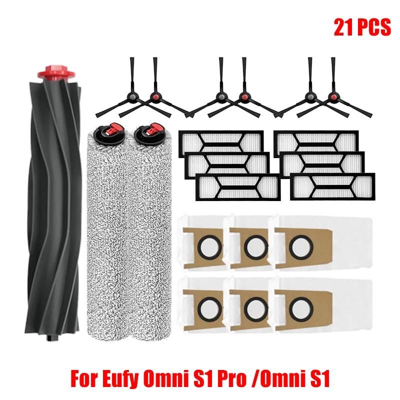 Voor Eufy Omni S1 Pro/Omni S1 Stofzuiger Onderdeel Hoofdrol Zijborstel HEPA Filter Mop Doek Stofzak accessoires