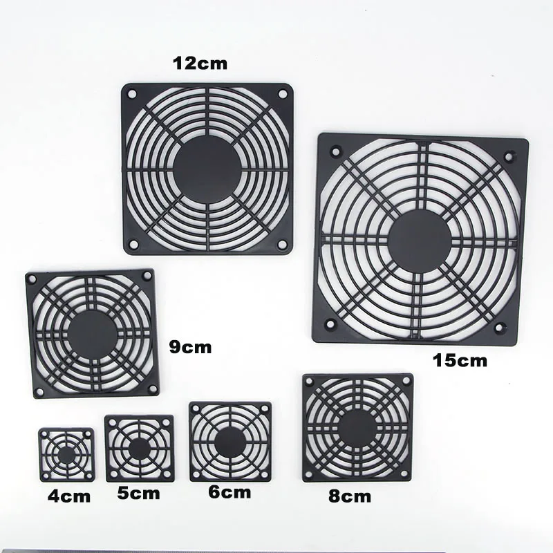 40mm 50mm 60mm 80mm 120mm PC Fan Dust Filter Dustproof Case Guard Grill Protector Cover Computer Mesh Removable Front Plate