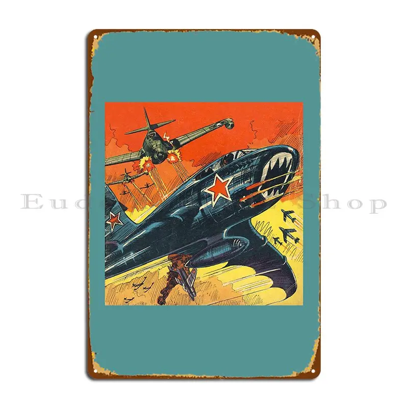 vintage bat plane aircraft aviation retro war poster aviator gift Metal Sign Customize Cave Iron  Wall Mural Tin Sign Poster