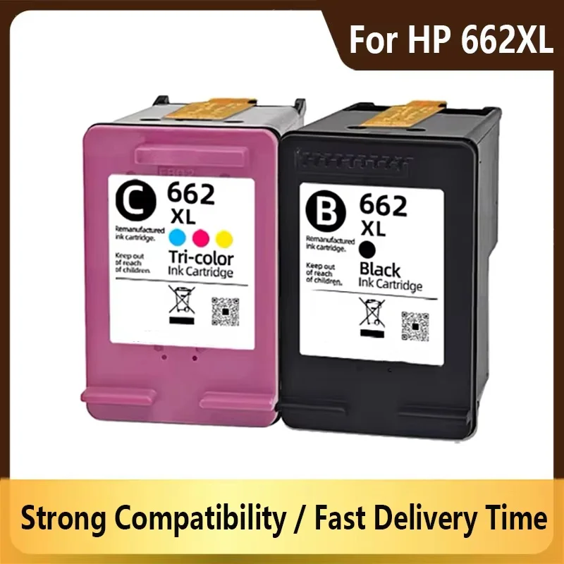 662XL Compatible Ink Cartridge For HP662 HP 662 Deskjet 1015 1515 2515 2545 2645 3545 4510 4515 4516 4518 Printer