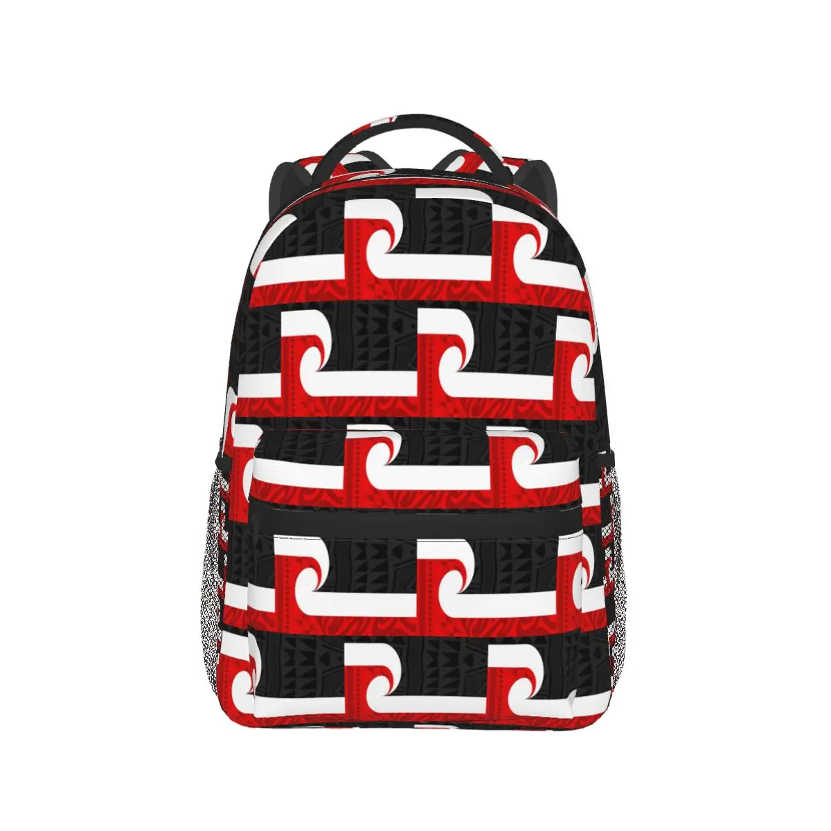 

New Zealand Maoris Traditional Kete Backpack Daypack Large Capacity Children BookBag School Bag Shoulder Bags for Men Women