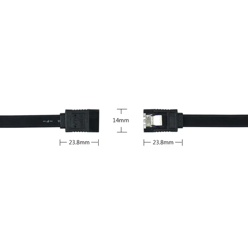 Cable de datos SATA 3,0, Cable recto de ángulo recto, convertidor de conexión de Cable de datos de alta velocidad para Cable de transmisión de señal de disco duro