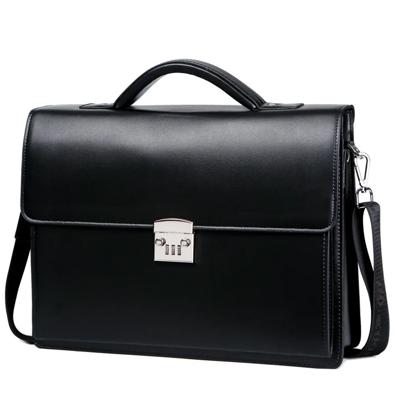 

Luxury Business PU leather Men's Handbag Men's Messenger Bag Men's Handbag High quality large capacity computer briefcase