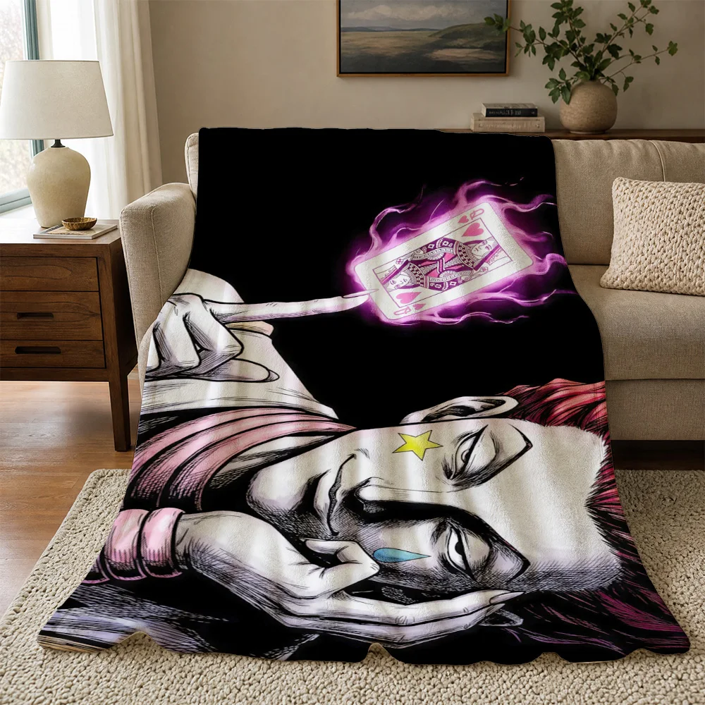 Anime Style Card Magic Girl Sleeping Dreamy Aesthetic Throw Blanket Cozy Gift for Kawaii Fan