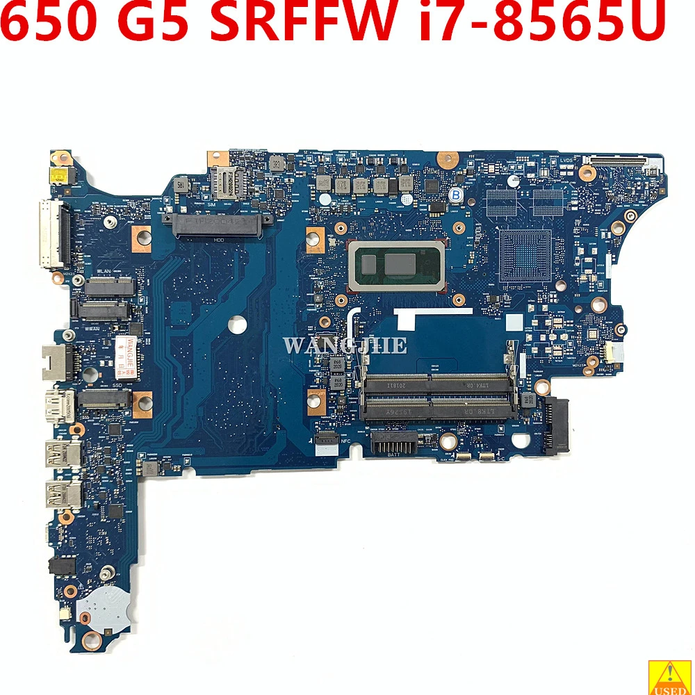 For HP ProBook 650 G5 Laptop Motherboard Mainboard 6050A3028501 with SRFFW i7-8565U CPU UMA 100% Working