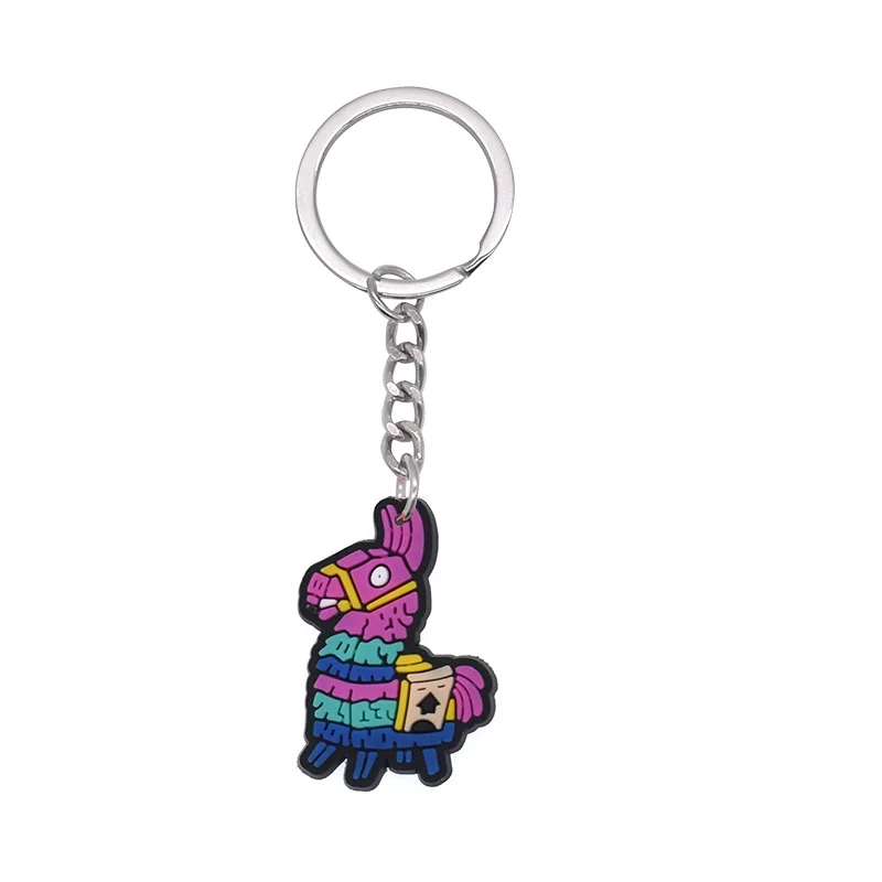 32pcs Fortnite Keychain Set Anime Kawaii Backpack Pendant Cartoon Car Keyring Cosplay Collectible Fans Toy view 5