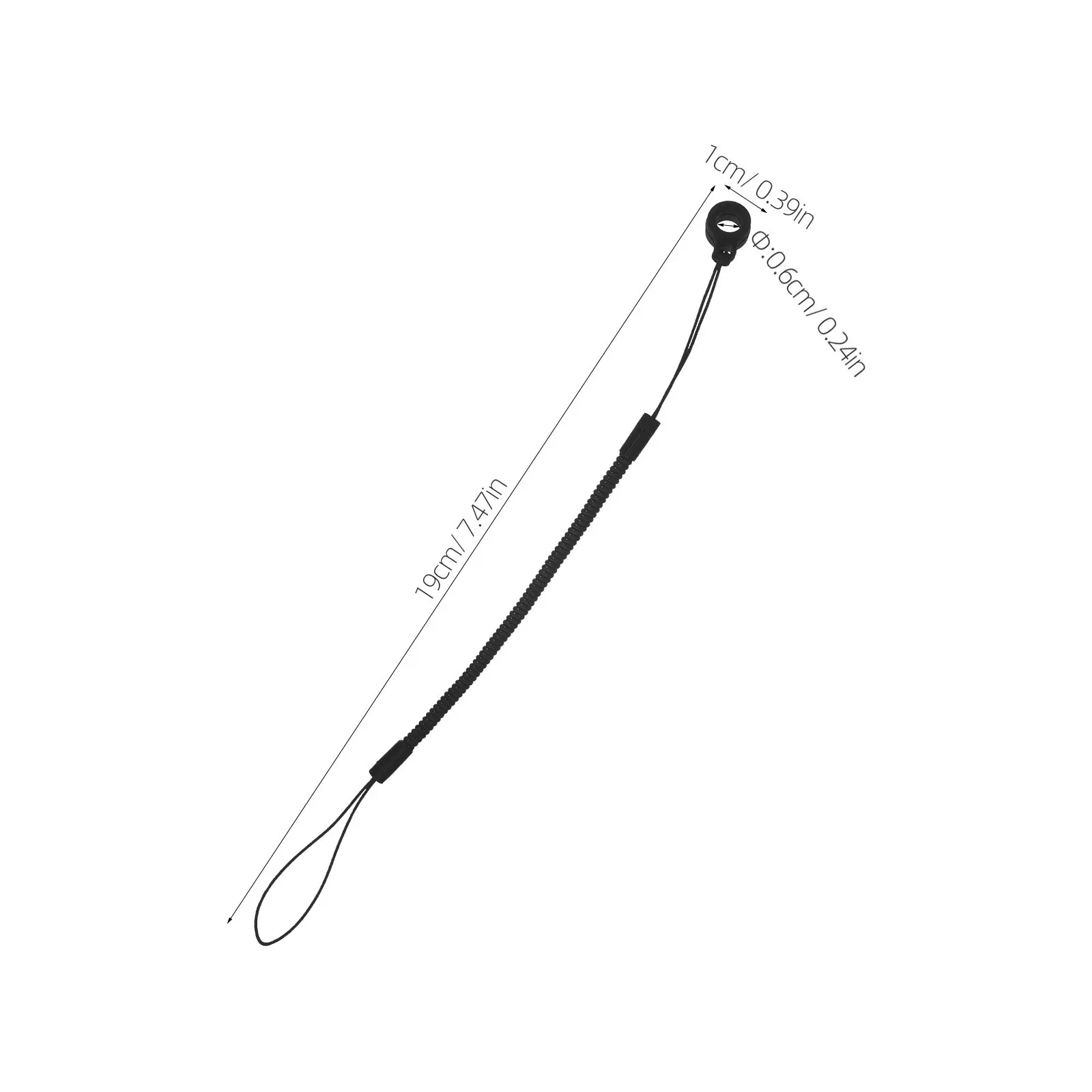 10Pcs Anti Loss Spring Coil Lanyard Elastic Pen Tether for Stylus Tablet Pen Holder Stretch Rope for Desk Office Study