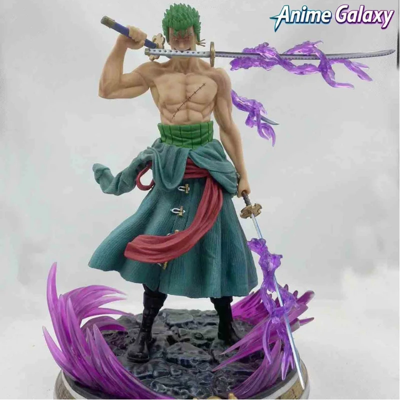 One Piece Gk Premium Ver. Dream Zoro Three Sword Style Dual Head Sculpt, High Reduction Straw Hat Statue, Anime Pvc Figure Deskt