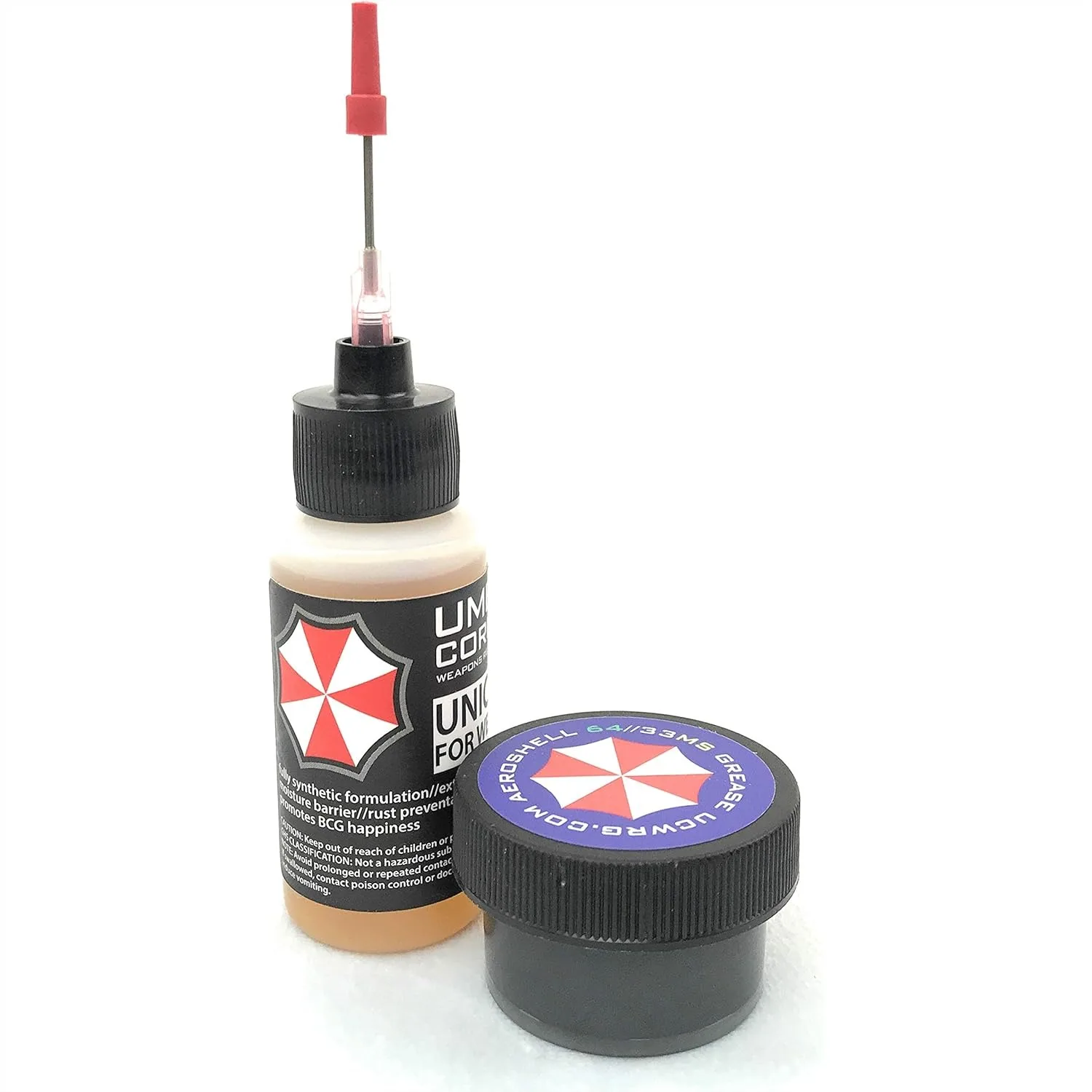 

Unicorn Lube Gun Oil Plus .5oz Jar Aeroshell 33MS Grease, Fully Synthetic Extreme Temperature Lubricant for Firearms