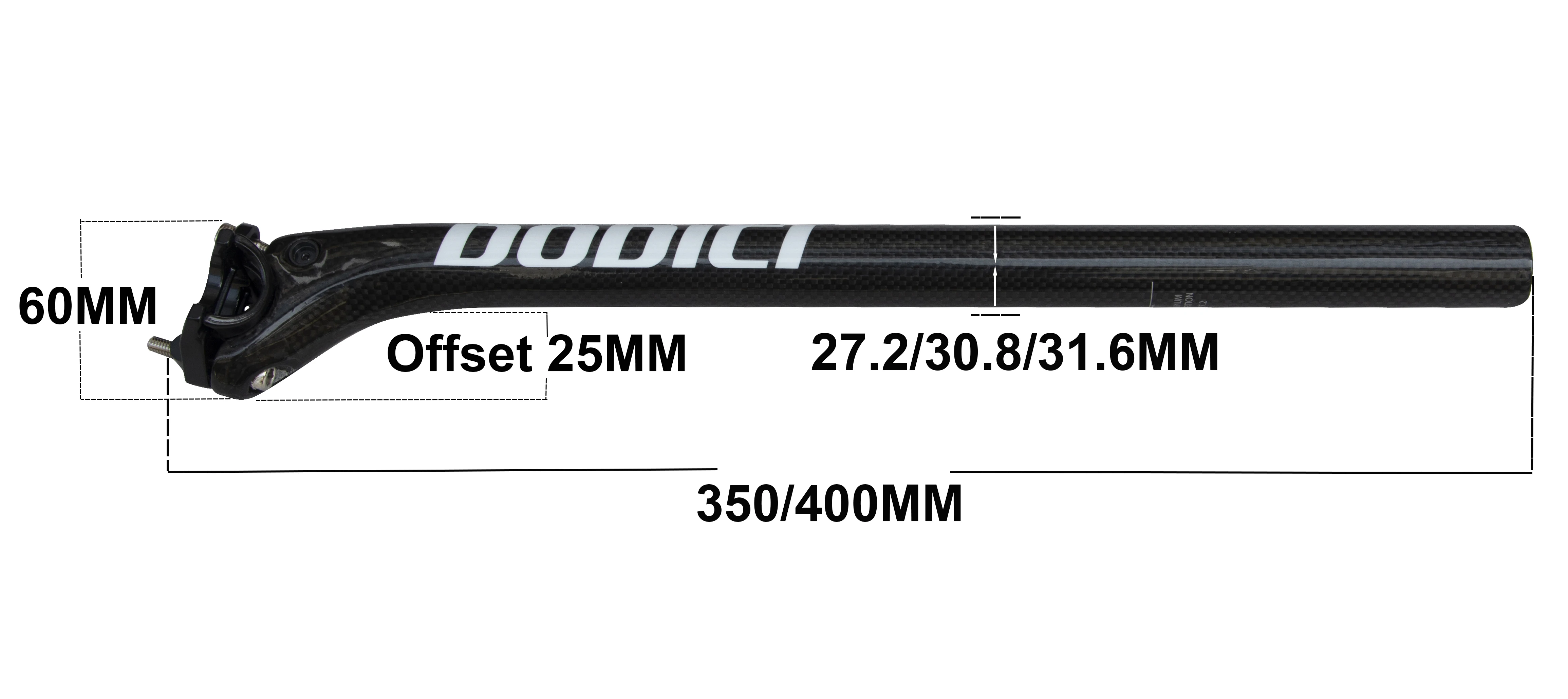 Fahrrad Carbon Sattelstütze, 27,2/30,8/31,6mm MTB Carbon Sattelstütze, Länge 340/400mm Fahrrad Sattelstütze, Mountain Road Radfahren Zubehör – Detail 2