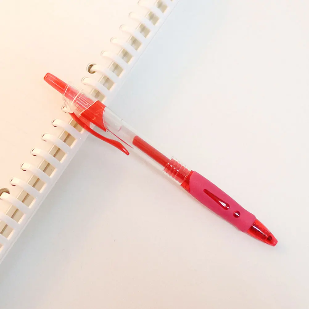 

12 Pcs Gel Pen Neutral Writing Accessory Portable Student Household Red Office Supply Plastic Antiskid Smooth