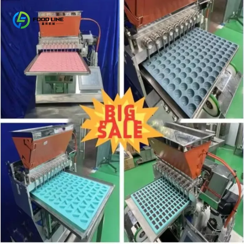 Small Automatic Desktop Jelly Toffee Gummy Soft Candy Chocolate Candy Depositor Making Pouring Machine customized