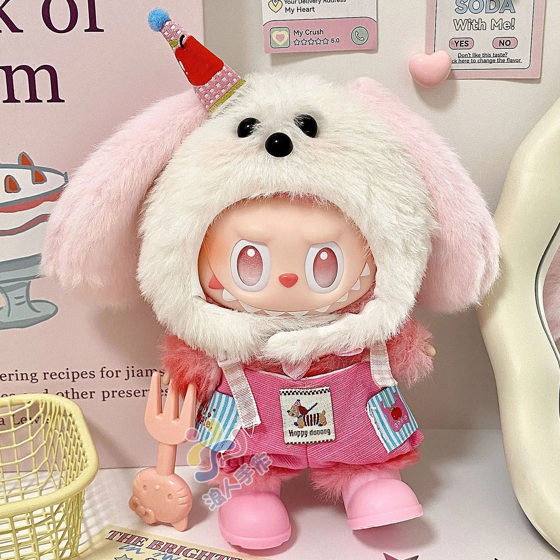

Hot Only Clothing 17cm for Labubu Cute Doll'S Clothes Kawaii Dolls Clothing Accessories Gift Replaceable Cloths Toy Clothing