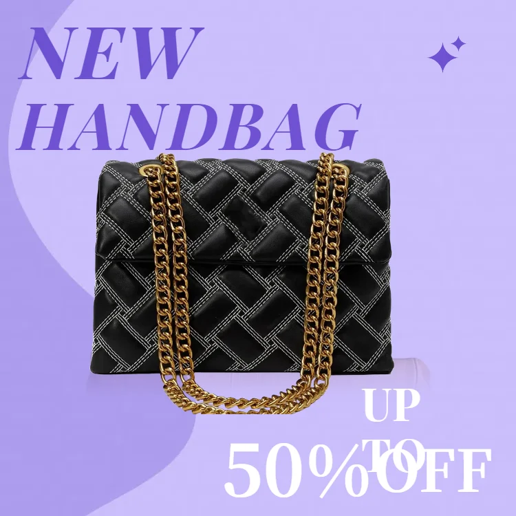 

Light Luxury Fashion Women's Shoulder Bag Large Capacity Embroidered PU Leather Women's Handbag Cross Shaped Shoulder Bag