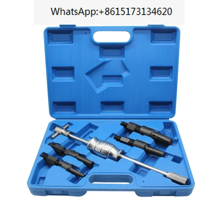 

Blind Hole Remover Extractor Inner Bearing Puller Set 5 pcs Slide Hammer Puller Tool Kit