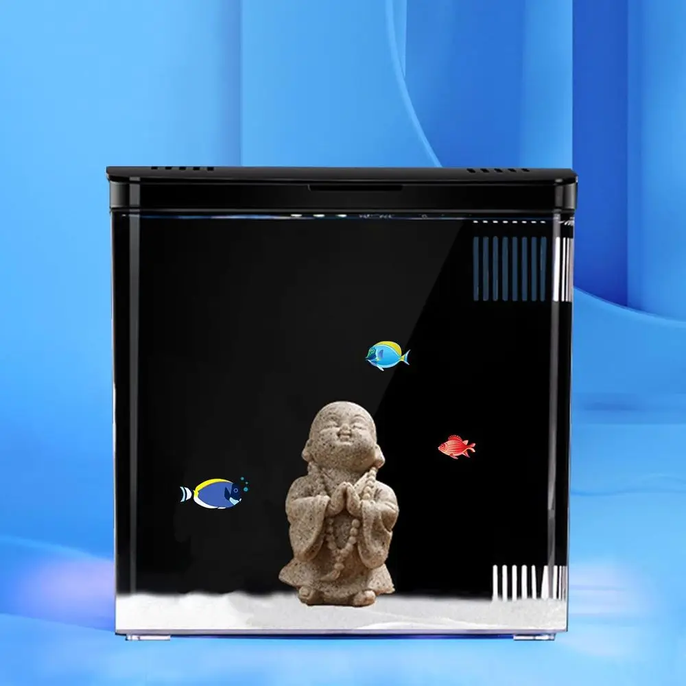 

1.2 Gallon White Tank USB Aquarium LED Light with Filter (Include Sand and Tiny Buddha) or Small Fish and Shrimp