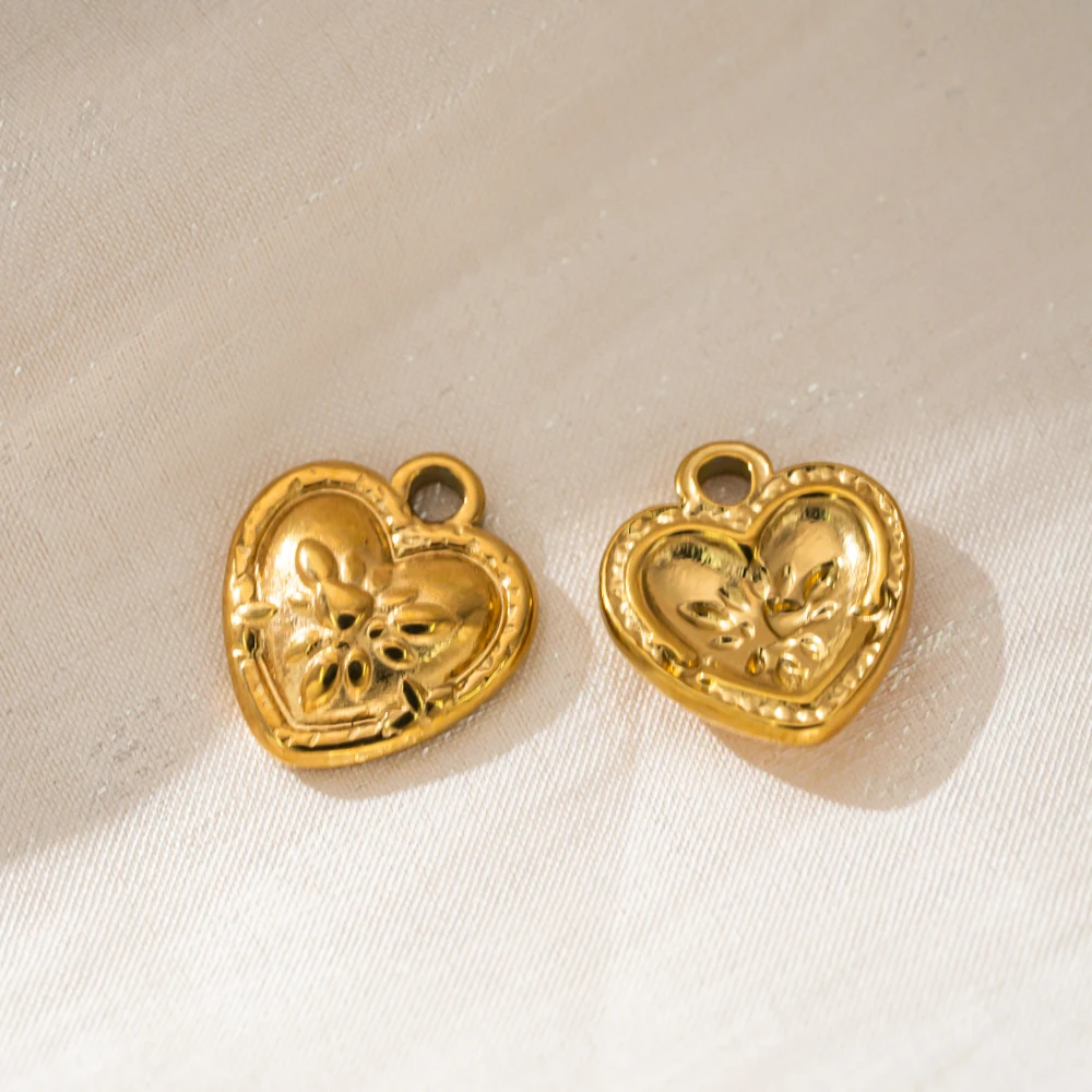 10 Stück Edelstahl Herz- und Sternperlen Anhänger für Schmuckherstellung DIY Armbänder Halskette Anhänger Handwerk Großhandel Valentinstag – Detail 7