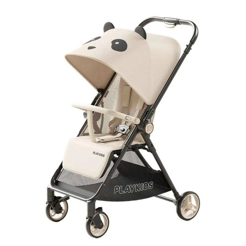 

Портативная детская коляска, легкая четырехколесная детская коляска, складная, двусторонняя ручка, можно снимать на самолете