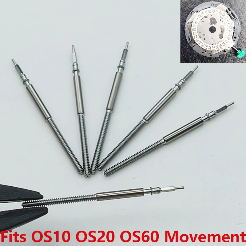 2/4pcs OS10 OS20 Quartz Movement Watch Crown Stem Spare Fits OS10 OS20 OS60 Quartz Movement Watch Replacement Watch Crown Stem