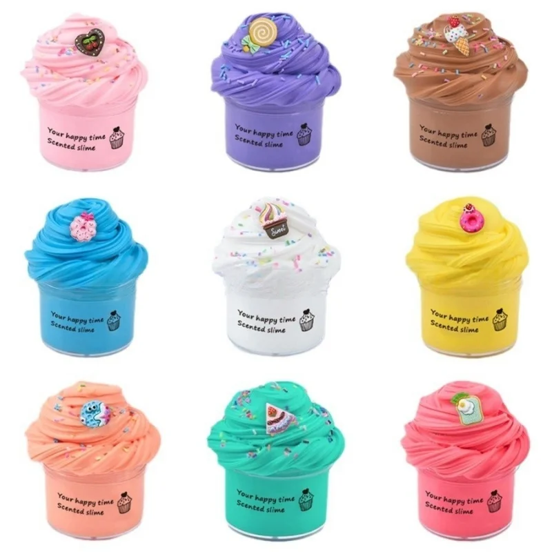 アイスクリームおもちゃ、バタースライムセット、超柔らかくべたつかない、ストレス解消おもちゃ、パーティーの記念品、70ml