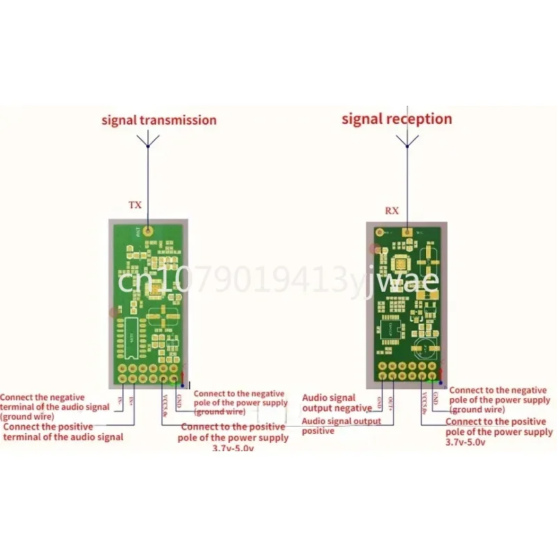Module Long-distance Wireless Audio Transmission  Wireless Digital Audio Transmitter Transceiver in stock