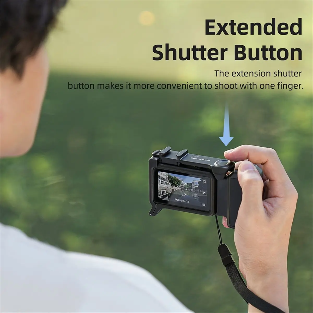 for Action 5pro/4/3 Street Sweeping Grip Frame Street Grip Quick Release Cage Protective Case