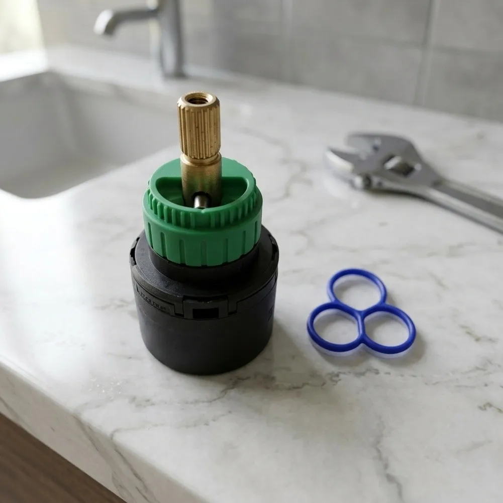 Shower Faucet Diverter Cartridge 98283000 Supporting Water Flow Regulation and Shut-Off in or Flush Mount Systems
