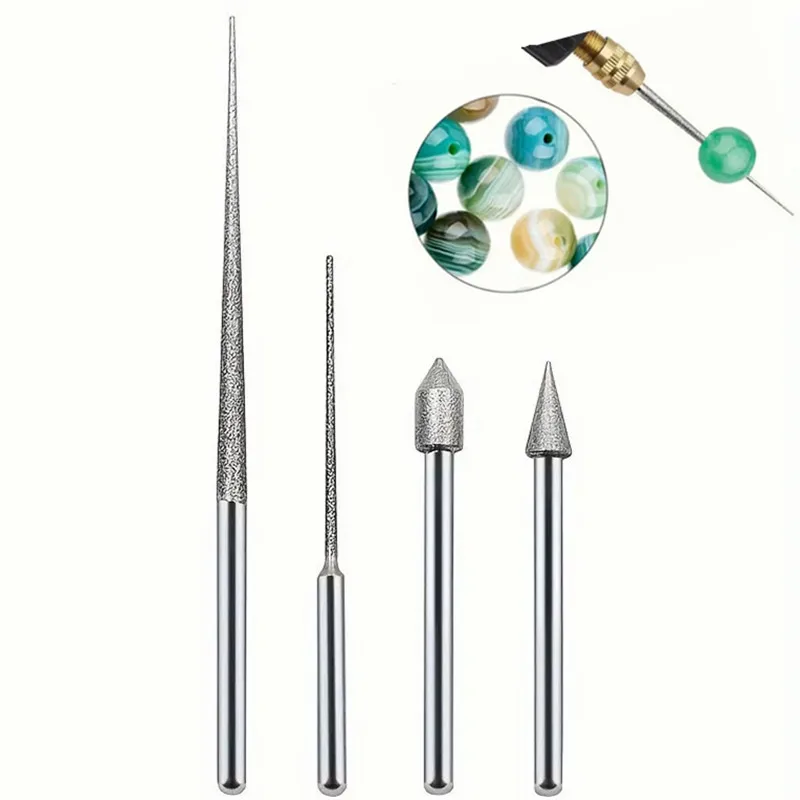CNC diamond Point Engraving Needle Set Precision Handmade Needle Drill Bits Grinding Burr for Jewelry Making - Sharp Fast
