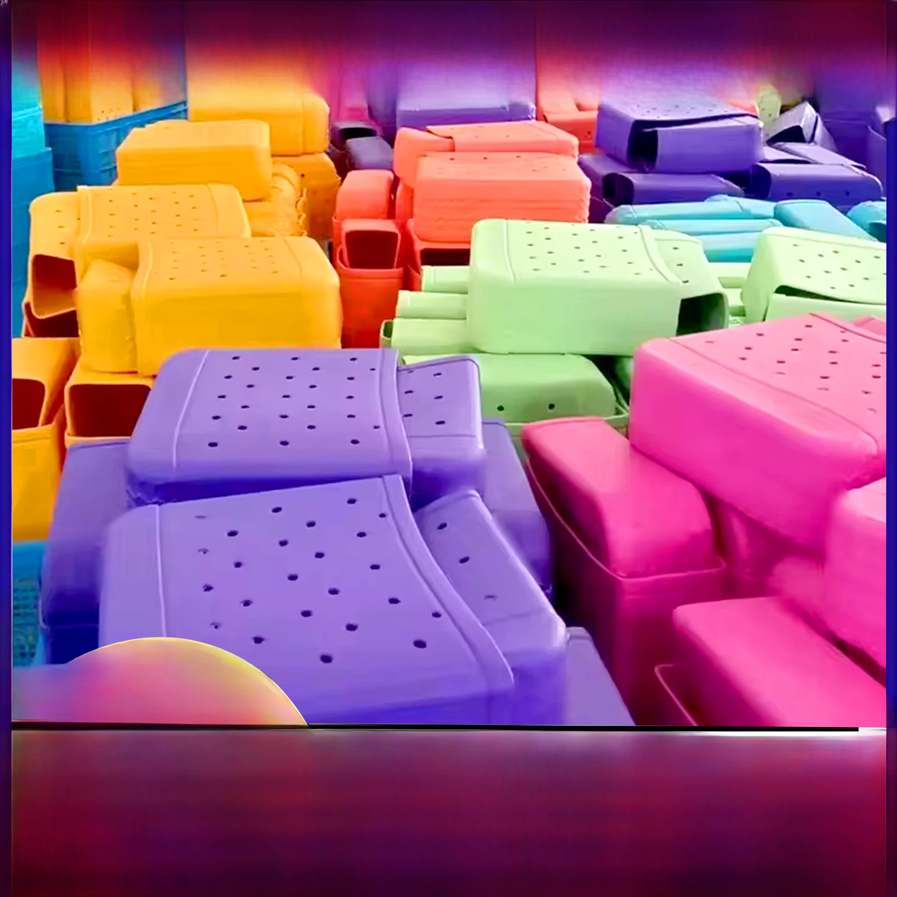 

Hollow out Outdoor Tote Bag Pet Carrier Printed EVA Beach Storage Handbag Casual Sle ex oulder Bag for Leisure