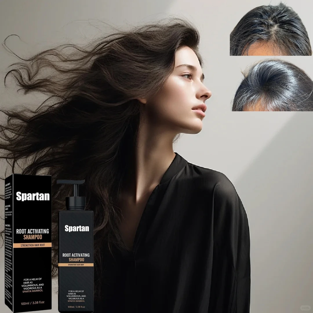 Spartan Root Activator Shampoo Anti Baldness Oil Control Thickening Root Activator Shampoo Nourish Hair Regrowth Hair Care