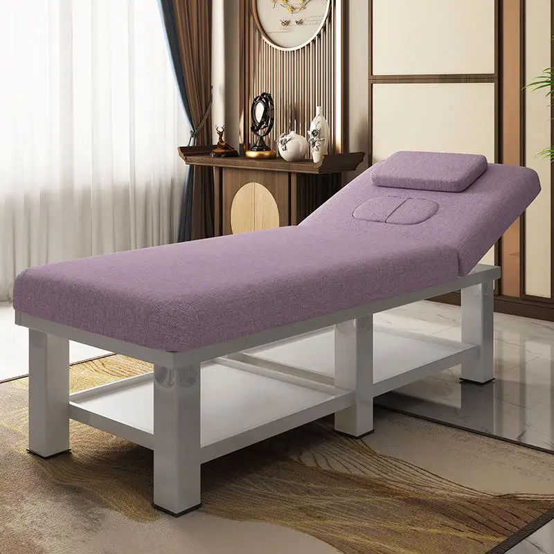 

White Solid Wood Beauty Bed Salon Massage Body Lash Bed Furniture Beauty HOTEL Spa Wooden Massage Bed