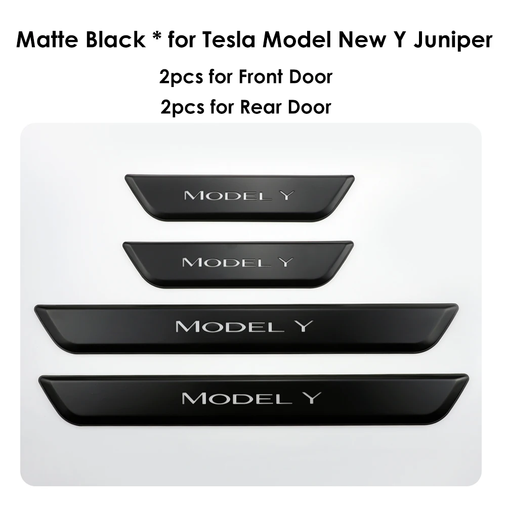 Nieuwste Draadloze LED Verlichte Pedaal voor Tesla Nieuwe Y Juniper 3 Highland Magnetische Detectie Instaplijsten Edge Protector Model 3 Y