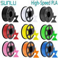 SUNLU high-speed PLA filament 1.75mm, printing range from 30mm/s to 600mm/s, high flow fast 3D printer PLA filament