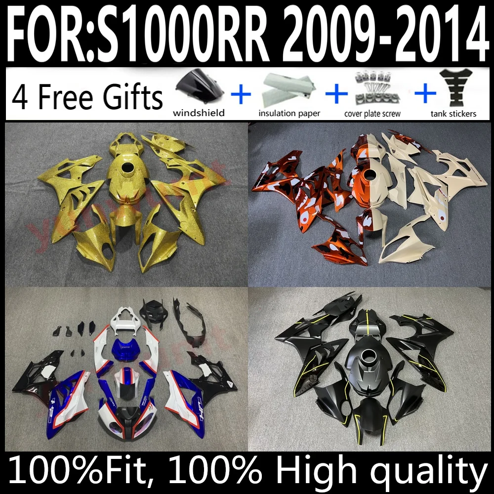

ABS Plastic Fairing Bodywork Kit Fit For BMW S1000RR 2009-2014 Injection Molded Cowling Set Motorcycle Parts New