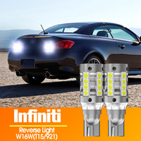2pcs LED Reverse Light Blub Lamp Canbus W16W T15 For Infiniti G20 G35 G37 G25 FX35 FX45 M45 M35 M37 M35H M56 EX35 EX37 JX35