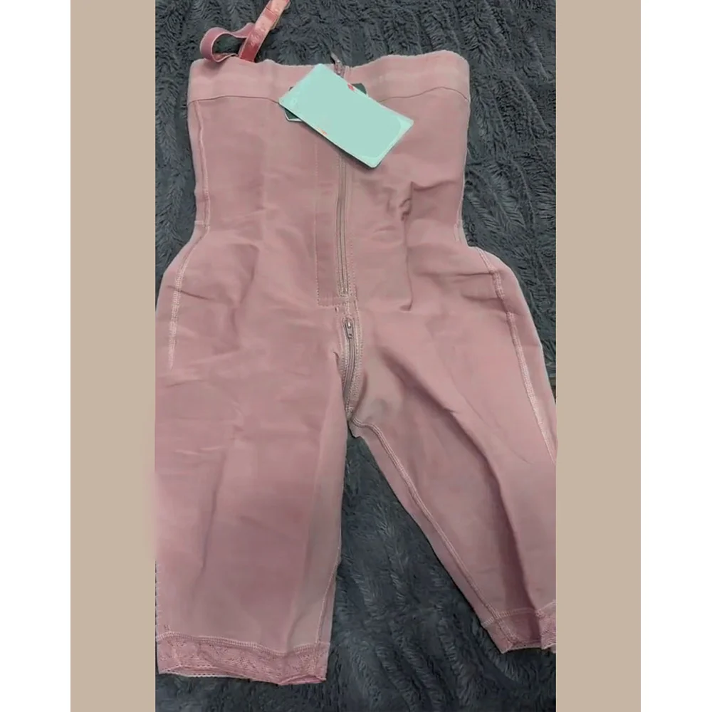 Fajas Colombianas Compresssion Invisible Body Shaper Post Surgery Binders Knee-length Shapewear Waist Trainer Butt Lifter