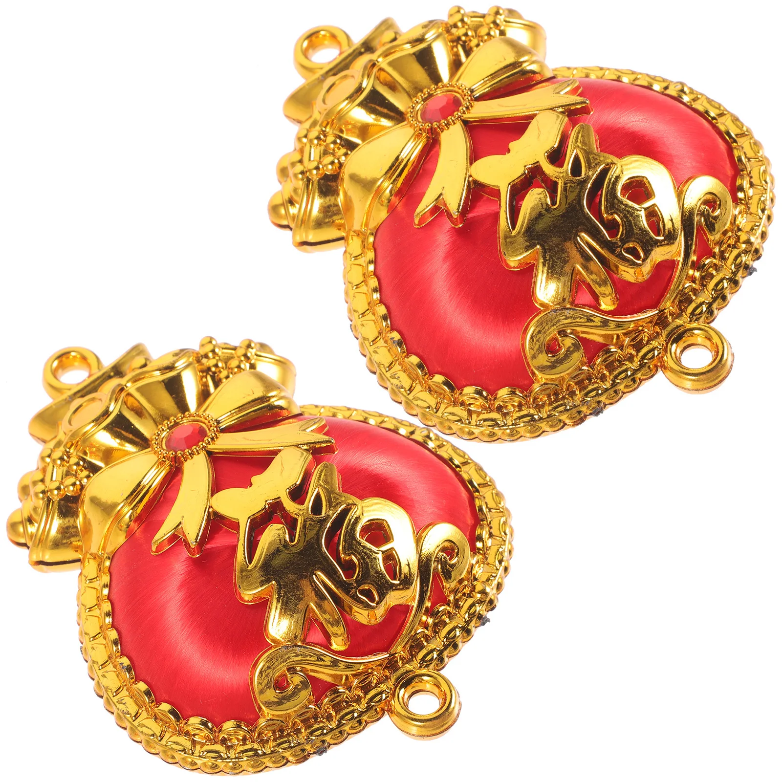 

2Pcs Chinese New Year Pendant Spring Festival Decor Luck Ornaments Festive Supplies Interior Car Tag Bookmark Gift