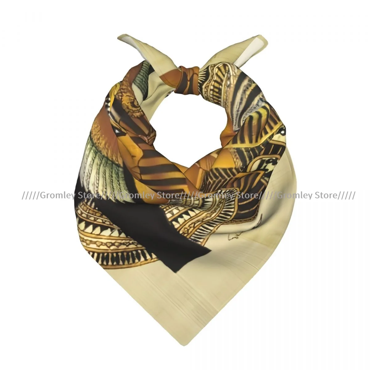 Square Scarf Women Ancient Egypt Nefertiti Bandana Headscarf
