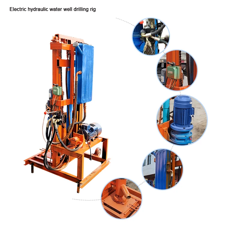 맞춤형 휴대용 가정용 미니 유압식 전기 천공 장비 농업용 수중 시추 장비