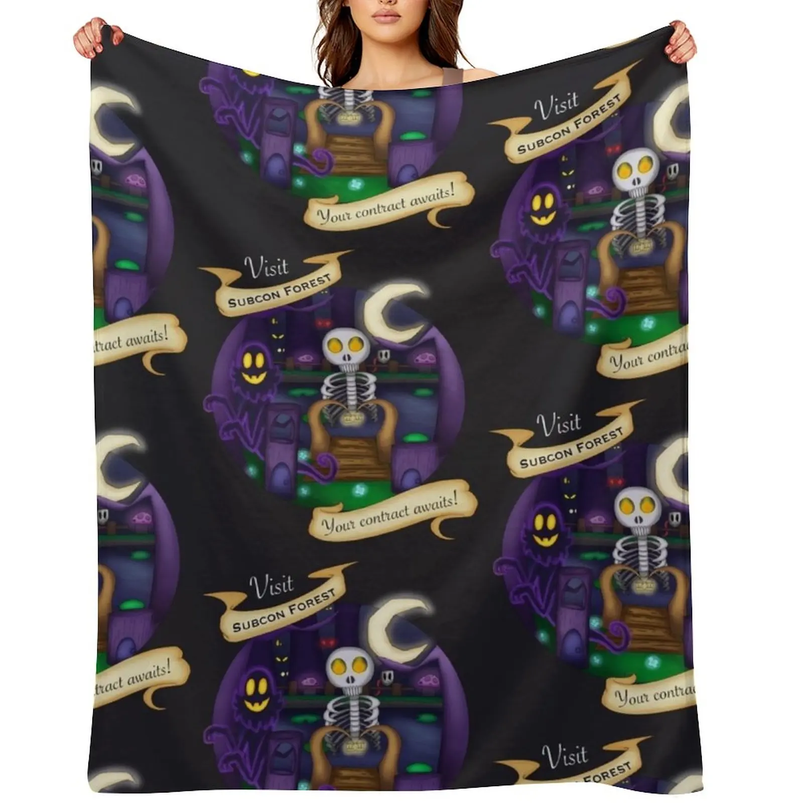 

A Hat in Time Subcon Forest Throw Blanket Thins Custom decorative warm winter Blankets