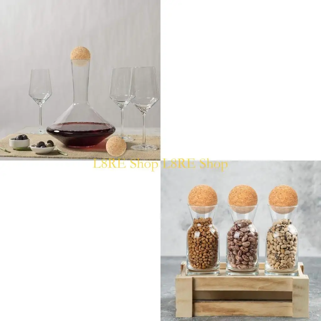 L8RE 2 pezzi in legno Stoppers sughero densità Conveniente per le bottiglie vino